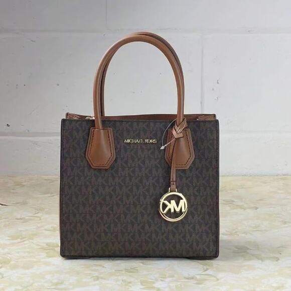 Michael Kors 35S1GM9M2B Mercer Medium Messenger Crossbody Satchel Bag - Picture 1 of 6